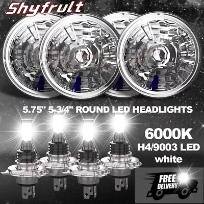 4pcs 5.75  5-3/4 Inch LED Headlights Hi/Lo Beam For Ford Thunderbird Torino • $251.16