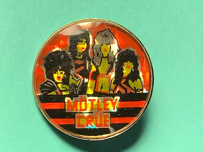 Motley Crue Vintage 1983 Rock N Roll Prism Pin Made In England Nice! #2 • $14.95