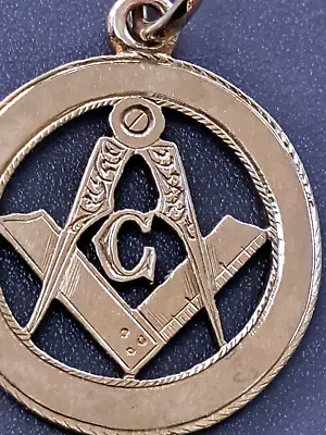 Gold Masonic Pendant. • £175