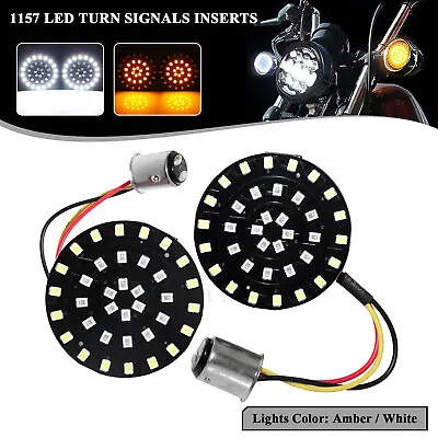 $14.98 • Buy 1157 LED Turn Signal Light Amber White Indicator For Harley Electra Glide V-Rod