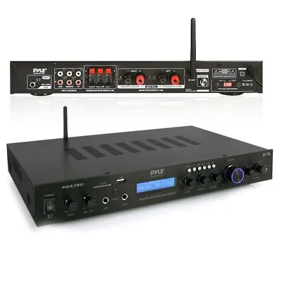 Pyle PDA7BU Home Theater Amplifier Audio Receiver Sound System With Bluetooth • $82.99