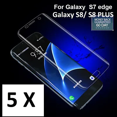 Galaxy S8 S7 / S7 Edge Full Coverage Curved Crystal Screen Protector For Samsung • $5.35