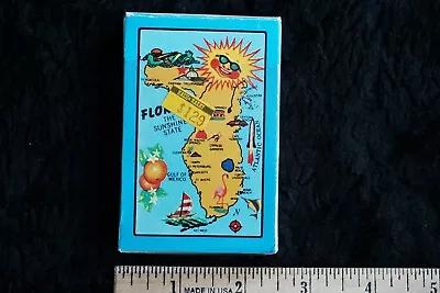 Florida Map Playing Cards A Class Plastic Coated With Original Box Plastic Wrap • $5.50