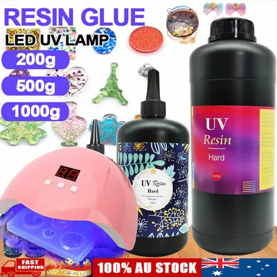 Hard UV Resin Glue Clear Crystal Handmade DIY Epoxy Crafts Casting Jewelry Lamp • $19.99