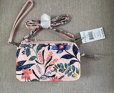 Vera Bradley  RFID All In One Crossbody Bag Paradise Coral NWT • $35