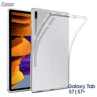 Clear Soft Gel TPU Case Cover For Samsung Galaxy Tab S7 Fe 5G T733 T736 S7 Plus  • $9.99