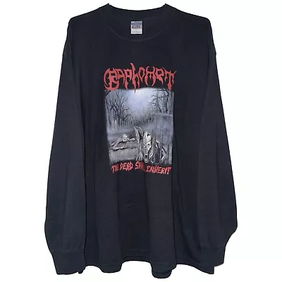 Vintage Baphomet T-Shirt Size XL Broken Hope Incantation Autopsy Deeds Of Flesh • $200