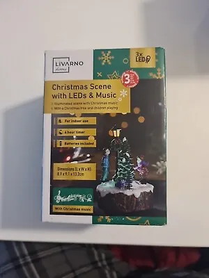 Livorno Christmas Scene With Leds&music • £10