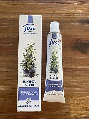 $23.99 • Buy Swiss JUST Crema Herbal Corporal De Enebro Juniper Herbal Body Cream 26.5g New