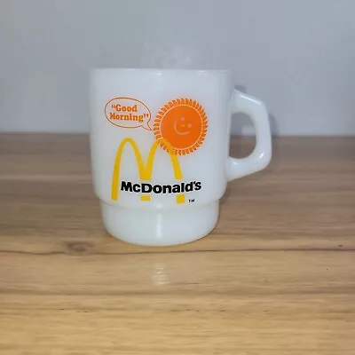 McDonald’s Fire King Anchor Hocking Milk Glass Coffee Cup Mug Vintage  • $11.99