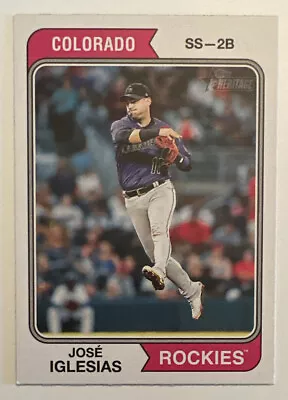 2023 Topps Heritage Jose Iglesias Rockies #281 • $1.26