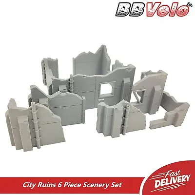 6PCS SCENERY SET City Buildings Walls Wargaming Warhammer 40K AoS Games Workshop • £9.99