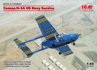 ICM 48291 US Navy Service Cessna O-2A 1/48 • $46.74