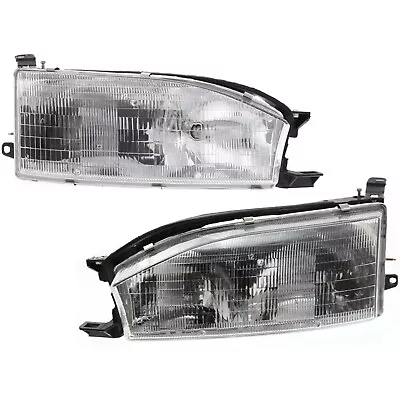 Headlight Set For 92 93 94 Toyota Camry Left And Right With Bulb 2Pc • $76.88