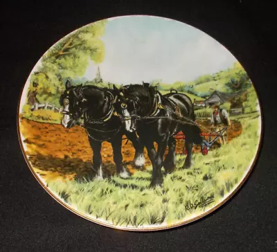 £17.50 • Buy The Plough Horse Plate Agl Giftware Collectors Plate