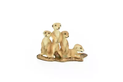 Meerkats Mongoose Family Very Realistic Rubber Model Hand Painted Toy 2.5  • $7.89