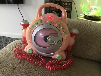 ELC Early Learning Centre Sing A Long Pink CD Player Karaoke With 2 Microphones • £19.50