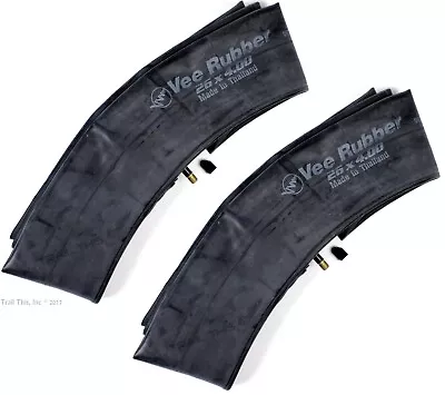$13.95 • Buy Two (2) Pack Vee Rubber 26 X 4.0 Schrader Valve Inner Tubes For Fat MTB Bike 4 