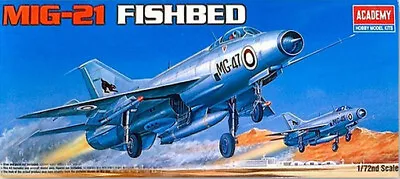 1/72 MiG-21 Fishbed Soviet Light Fighter Academy 12442 Plastic Model Kit • $12.60