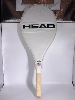 Vintage Head Tennis Racket With Cover Club Pro Orange Hombre 4-5/8 L • $75