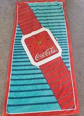 Vintage 1988 Coca Cola Watch Beach Towel • £24.99