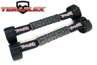 TeraFlex Front Grab Handles Kit Pair For 03-06 Jeep Wrangler TJ LJ 4830301 Black • $49.99