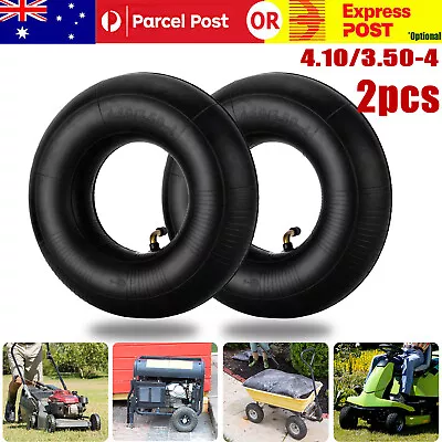 2X 4.10/3.50-4 Inner Tube Bent Valve 410/350-4 Innertube Wheelbarrow Wheel Tyre • $14.59