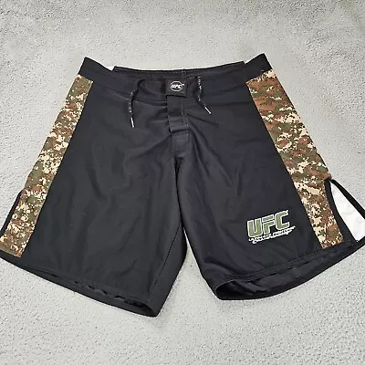 UFC MMA Shorts Adult Size 36 Black Digi Camo Jiu Jutsu Fighting Training Mens • $19.94