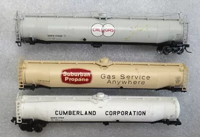 3 N Scale Atlas Propane / Gas Tank Cars - PROJECTS • $9