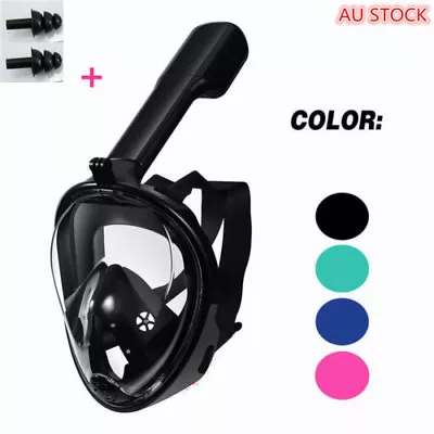 $28.99 • Buy FullFace Adult/Kids Seaview Snorkel Mask Diving Goggle Breather Pipe GoPro Scuba
