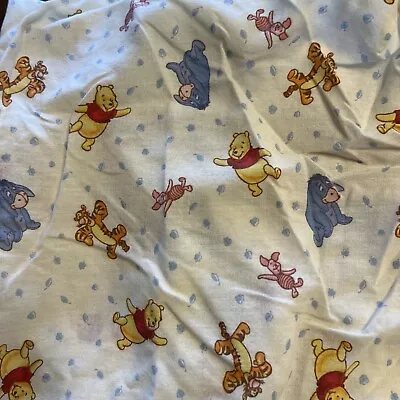 Classic Disney Winnie-The-Pooh Fitted  Baby Crib Sheet Pooh Piglet Eeyore • $13.19