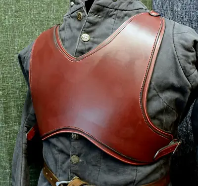 Brown Leather Breastplate Medieval Swordsman Chest Armour • $129.27
