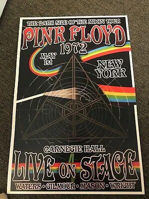 Pink Floyd Dark Side Of The Moon 1972 New York Cardstock Concert Poster 12x18 • $7.99