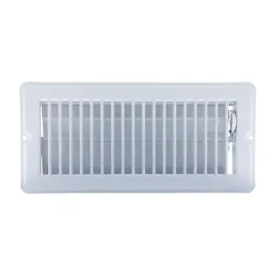 9-3/4 X 4 Inch HVAC Vent Cover Steel Floor Register With 7/8  Drop White • $9.08