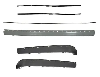 Rear Bumper Molding + Chrome Trim Set Fit For Mercedes E W210 2000 - 2002 • $175