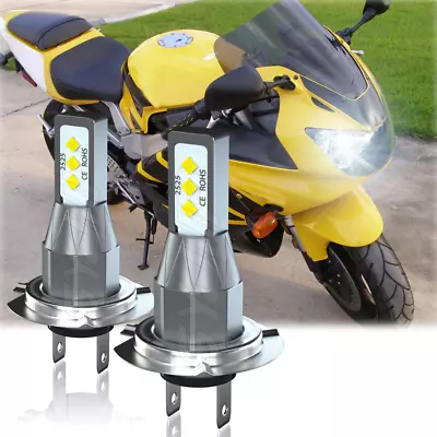 For Honda CBR929RR 2000 2001 CBR954RR 2001-2003 Motorcycle LED Headlight Bulbs • $10.99