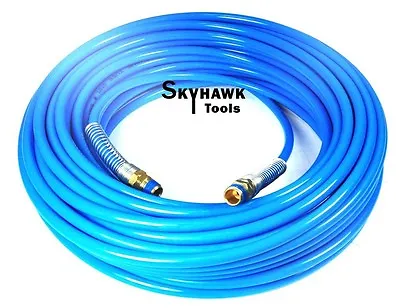 1/4  NPT Fitting X 100 FT Air Compressor PU Hose Roofing Framing Carpentry • $38.99