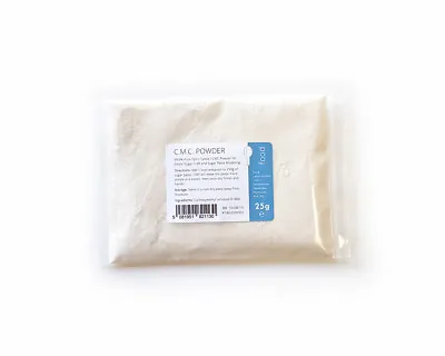 Pure CMC Powder 25g - Tylo Tylose Gum Tragacanth Sub Cake Edible Glue Sugarpaste • £4.95