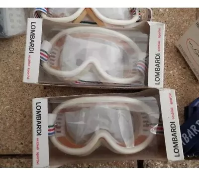 Genuine Vintage Italian Motocross Goggles Lombardi Nos Rm Kx Yz Cr Twinshock Evo • $56.83