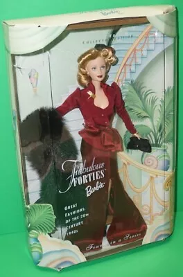 FABULOUS FORTIES BARBIE~Great Fashions Of The 20th Century~1999 Mattel~New • $9.99