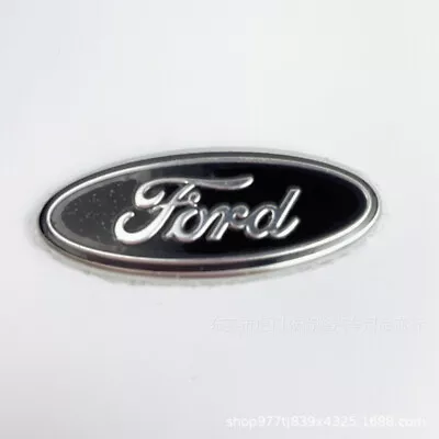 Car Steering Wheel Emblem Sticker Logo Badge For Ford 5.8*2.4 CM Black Sliver • $10.99