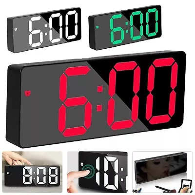 Large Digital Big Jumbo LED Wall Desk Clock Display With Calendar Temperature AU • $21.99