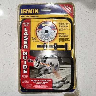 Irwin Tools Miter Saw Laser Guide #3061001 With Case - Woodworking - NEW/SEALED • $59