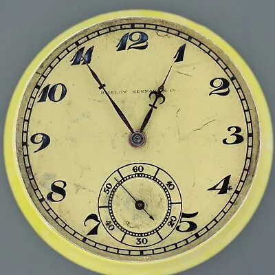 Parts / Repair Bigelow Kennard & Co. 17j 3 Adj. Ultra Thin Pocket Watch Movement • $299.95