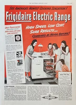 1938 Frigidaire Electric Range Vintage Ad High Speed Low Cost • $9.95