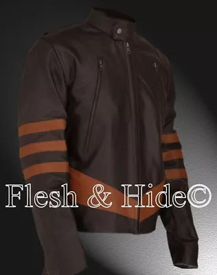 $79.95 • Buy X-Men Origins: Wolverine Logan Hugh Jackman Xmen Brown And Tan Jacket  