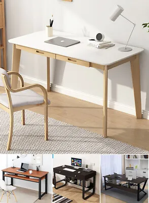 $129.99 • Buy 120cm Computer Desk Study Home Office Table Student Workstation Storage /Drawer
