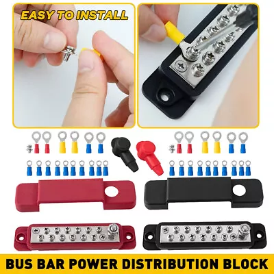 2x Power Distribution Terminal Block Screws Battery Bus Bar For Car/Boat/Marine • $20.99