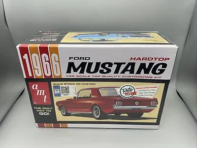 AMT Retro Deluxe 1966 Ford Mustang Hardtop 1:25 Model Kit New Sealed 2 Builds • $31.90