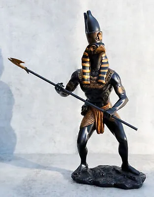 Egyptian Classical God Of The Sky And War Horus Ra With Pschent And Spear Statue • $39.99